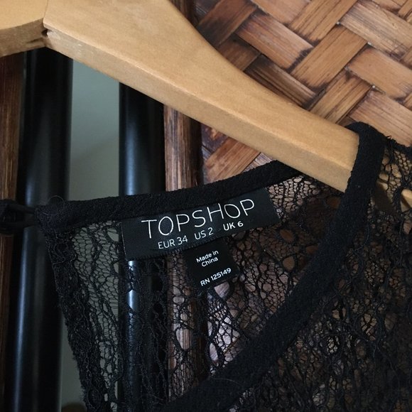 Shabby Chic Gothic Black Crepe and Lace Romper - Picture 7 of 16